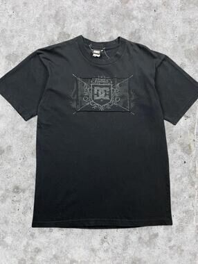 Y2K DC Shoes 3D Stitched Graphic T-Shirt
